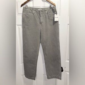 NWT Re/Done The Slacker Jeans Slouchy Mid Rise Washed Herbe Grey Size 28 New